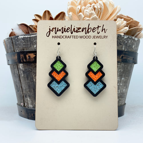 Neon Boo-tiful Diamond Drops - Matches Our Spooky Shirt!