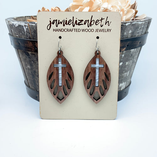 Pure White Cross Masterpiece - Earrings
