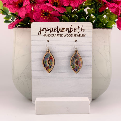 Spring Splash Acrylic Marquise