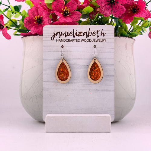 Glowing Orange - Earrings