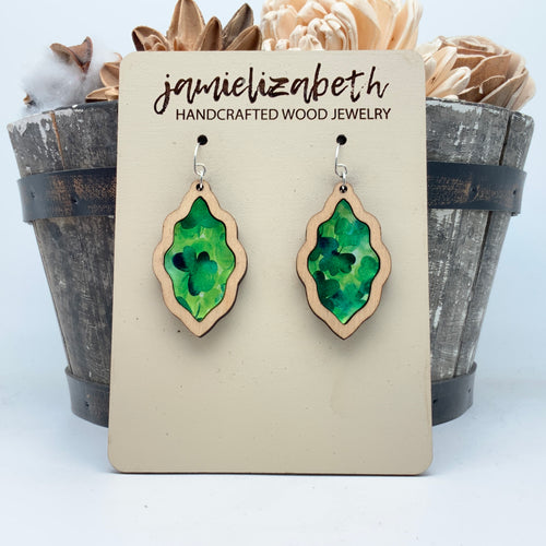 Shamrock Acrylic - Earrings