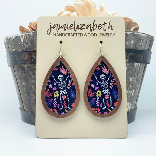 Bone to Be Wild Acrylic Earrings or Necklace