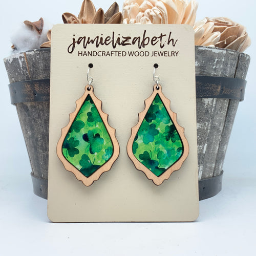Shamrock Acrylic - Earrings