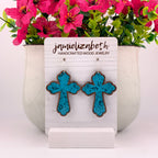 Turquoise Acrylic Cross