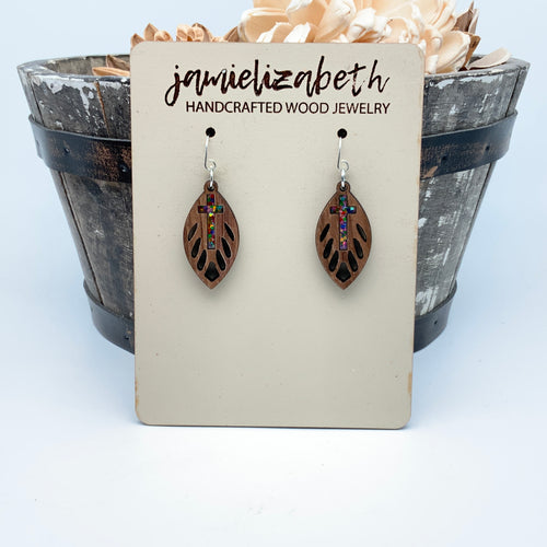 Radiant Cross Masterpiece - Multi-colored - Earrings
