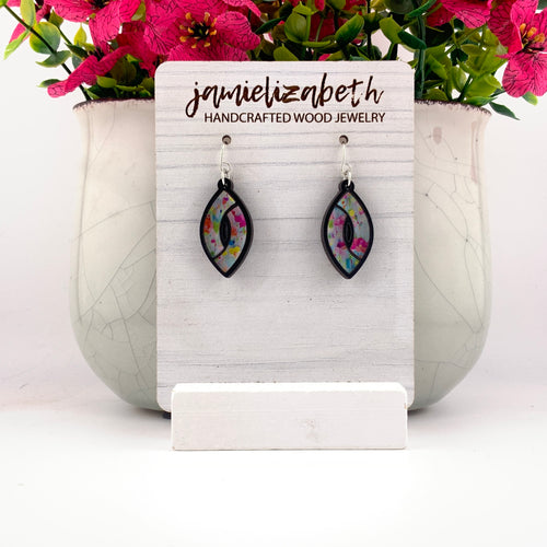 Spring Splash Acrylic Marquise