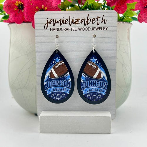 Johnson Jaguars Football Spirit Earrings