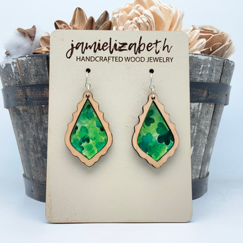 Shamrock Acrylic - Earrings