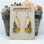Hand-painted Floral Boomerangs