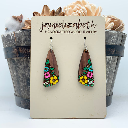 Hand-painted Floral Boomerangs