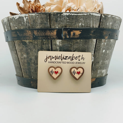Nurse Heartbeat Teardrop - Earrings (Vault)