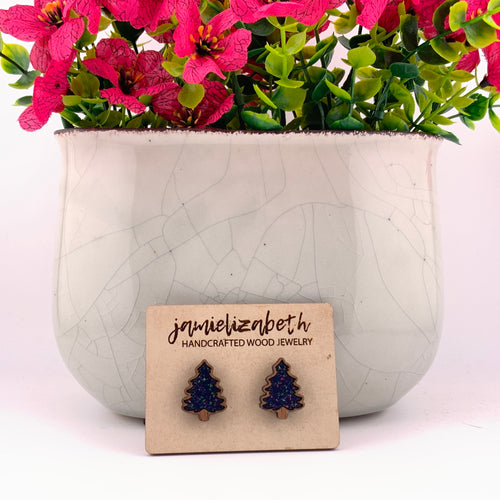 Emerald Glitter Trees