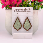 Green Tooled Chandeliers