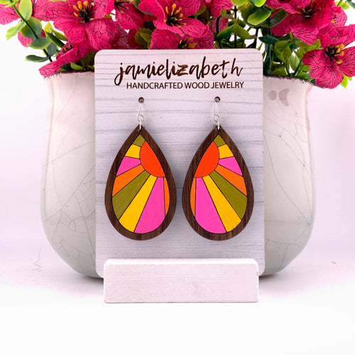 Bright Sunny Day Hand Painted Teardrops