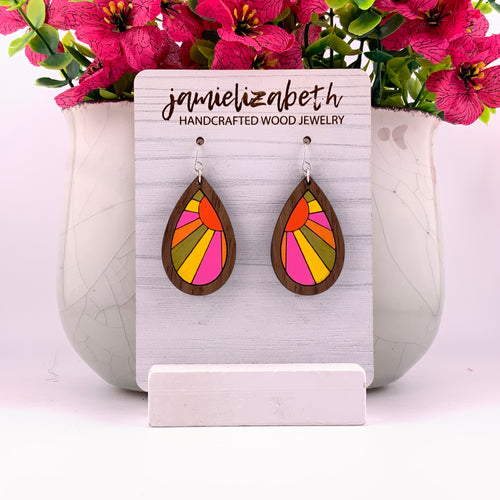 Bright Sunny Day Hand Painted Teardrops