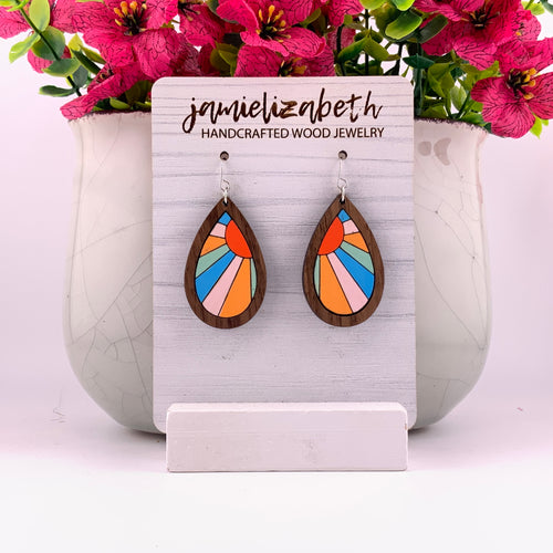 Coastal Charm Hand Painted Teardrops
