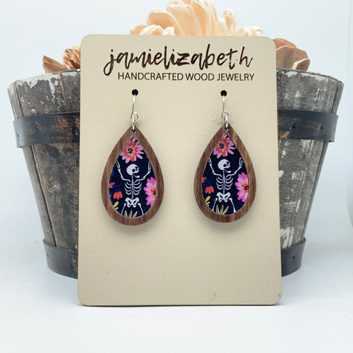 Bone to Be Wild Acrylic Earrings or Necklace