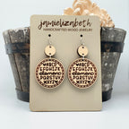 Maple ABC’s - Earrings (Vault)