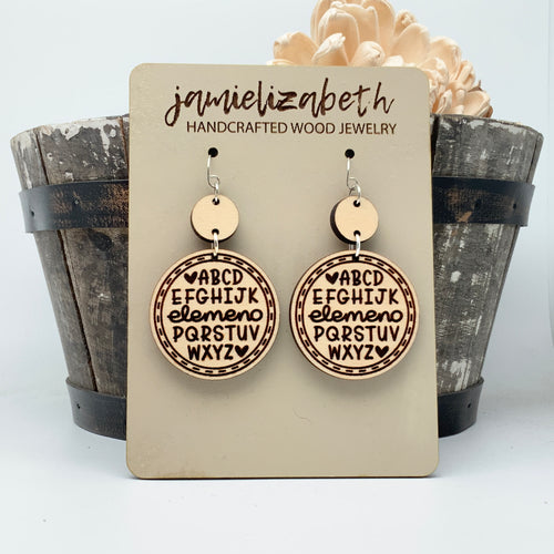 Maple ABC’s - Earrings (Vault)