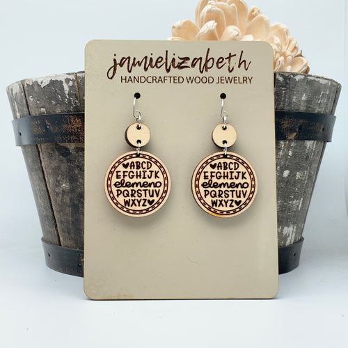 Maple ABC’s - Earrings (Vault)