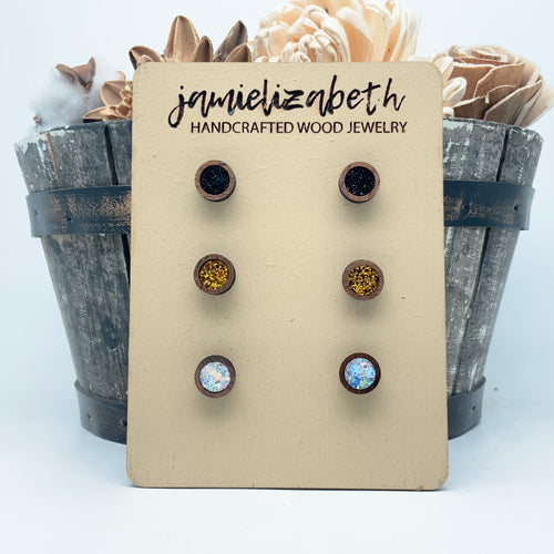 New Years Staple Studs  - (Single or Trio Pack Available)