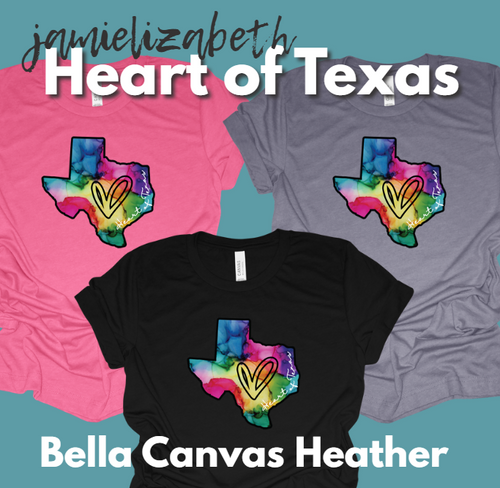 Jamielizabeth Heart of Texas Original Design T-Shirt