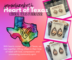 Heart of Texas Earrings – Walnut & Maple Wood