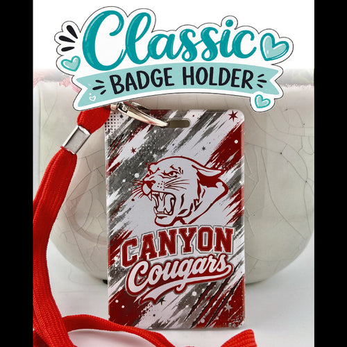 School Spirit Elevated - Canyon Cougars Lanyard