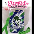 School Spirit Elevated - Long Creek Dragons Lanyard