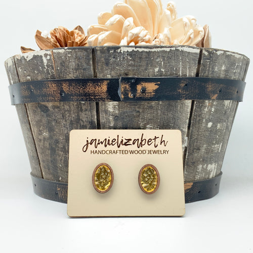 Gold Rush Druzy - Earrings   (Vault) TINY PIECE