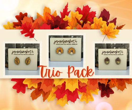 Fall Themed Studs - Single or Trio Pack  (Vault)