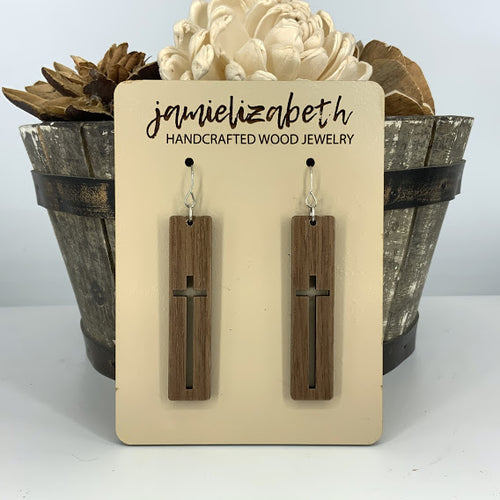 Classic Cross Cutout Earrings