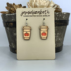 Pumpkin Spice Latte Dangles or Studs