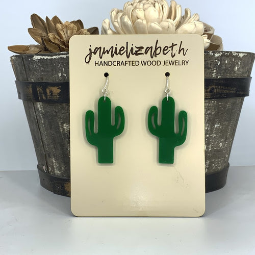 Saguaro Cactus Earrings   *Vault