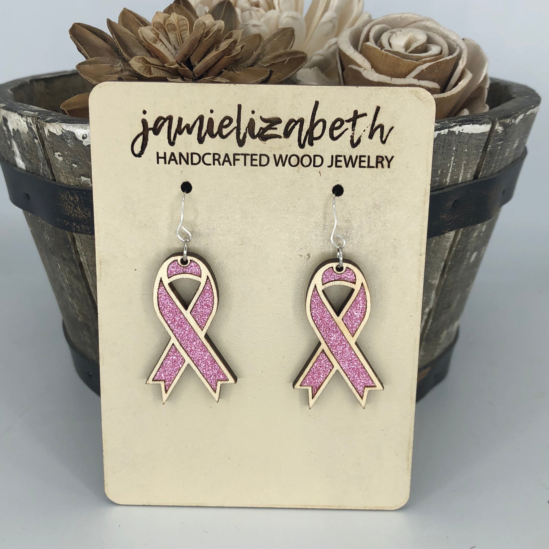 Pink Ribbon 2021 Earrings silver – Kalevalashop