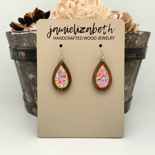 Easter Grass Glitter - Earrings