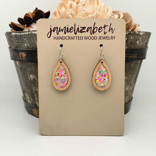 Easter Grass Glitter - Earrings