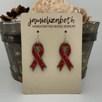 Red Ribbon Awareness Earrings