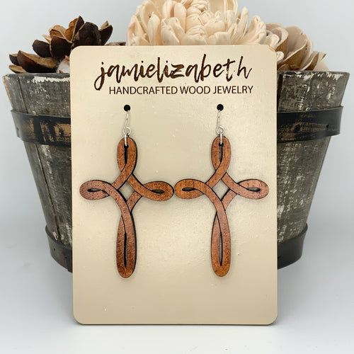 Infinity Cross - Earrings or Necklace
