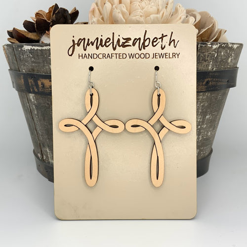 Infinity Cross - Earrings or Necklace
