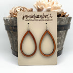 Classic and Timeless Wood Teardrop Hoops (Vault)