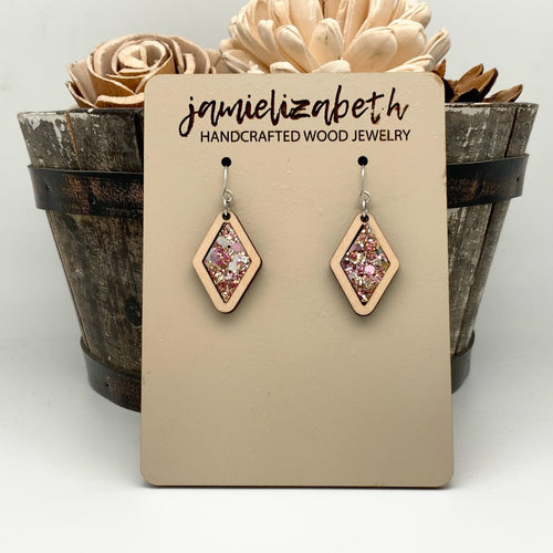 Flamingo Glitter Earrings or Necklace (Vault)