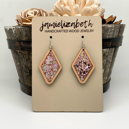 Flamingo Glitter Earrings or Necklace (Vault)