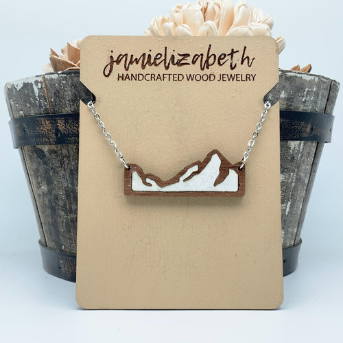 Snowy Mountains - Starry Skies - Teardrops or Necklace    *Vault