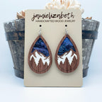 Snowy Mountains - Starry Skies - Teardrops or Necklace    *Vault