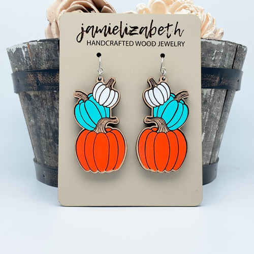 Stacked Painted Pumpkins (Vault)