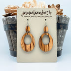 Olive Drops - Earrings (Olivewood from the Holy Land) (Vault)