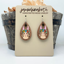 Load image into Gallery viewer, Spring Bunny Handpainted Teardrops - Earrings  (Vault)
