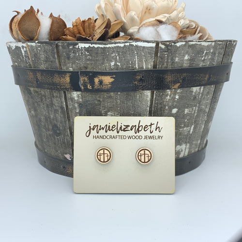 Triple Cross Studs