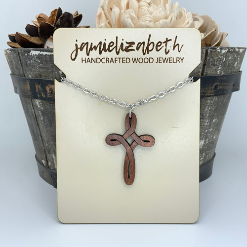 Infinity Cross - Earrings or Necklace